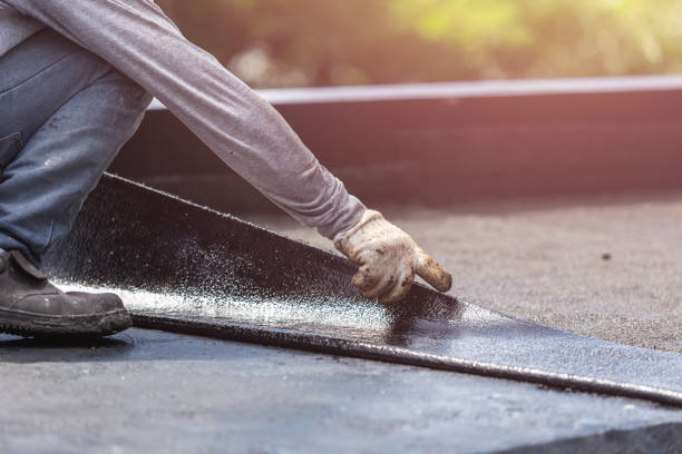 Professional Basement Waterproofing technician working in Pequannock, NJ